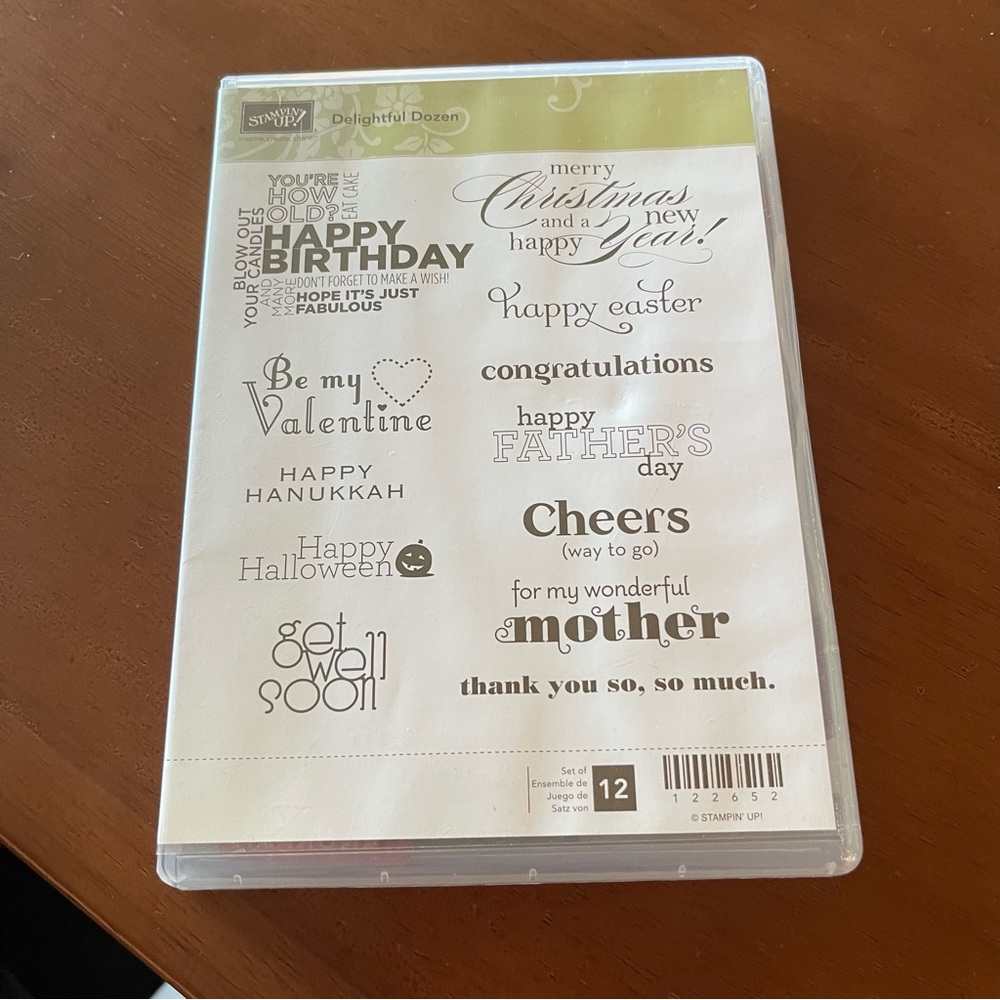 Stampin’ Up! Delightful Dozen Rubber Stamp Set